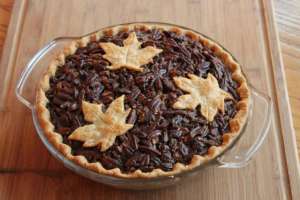 maple bourbon pecan pie